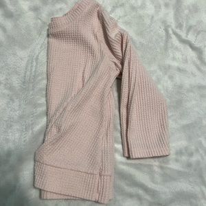 Pink 3T cat and Jack waffle long sleeve shirt